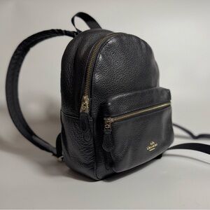 Coach purse backpack black Mini Charlie bag excellent condition